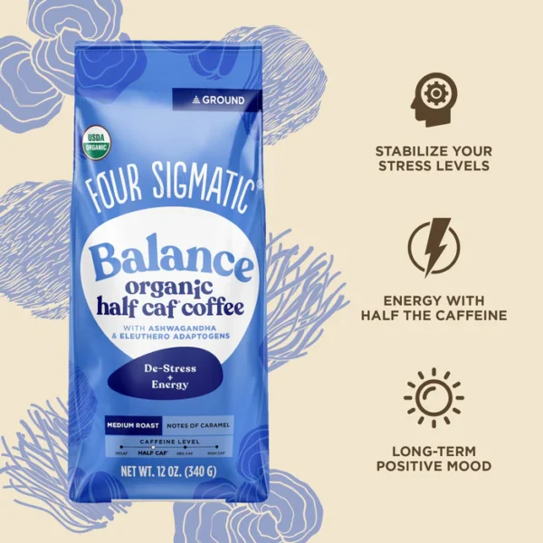 Balance Half Caf Ground Coffee Bag