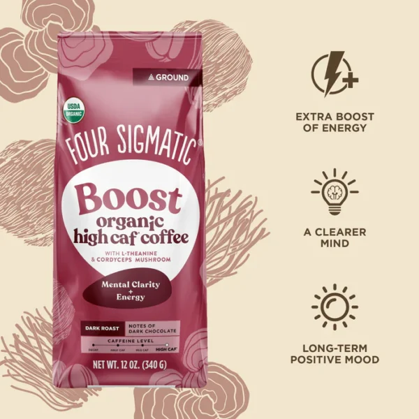 Boost High Caf Ground Coffee Bag