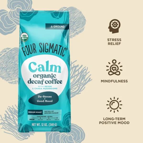 Calm Decaf Ground Coffee Bag